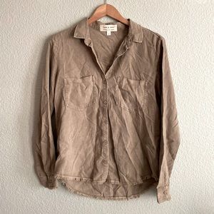Cloth and Stone Beige Button Down